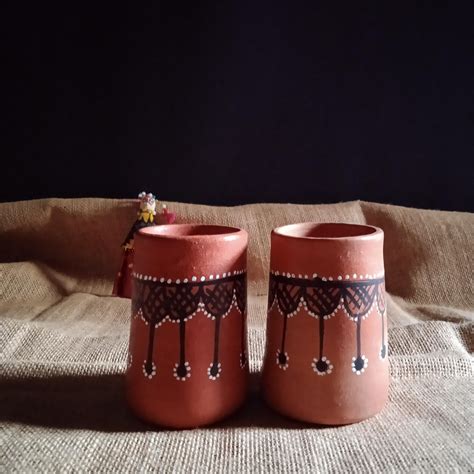 Gundiyali Painted Glass (Set of 2) - 2 – Prosperitymirra