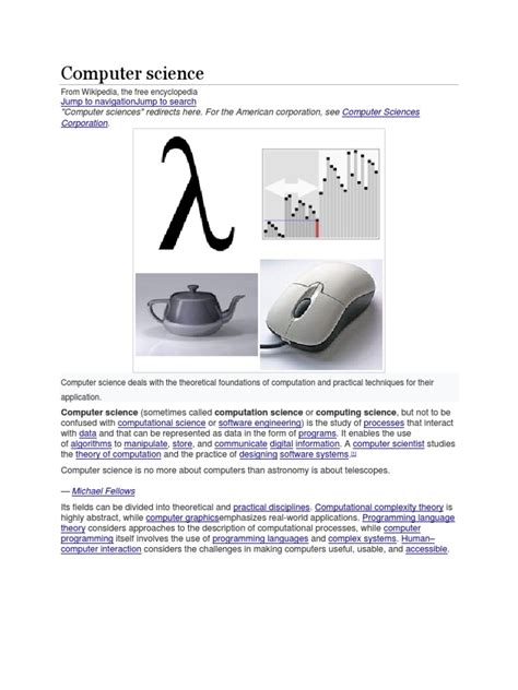 Image result for Computer Science Wikipedia