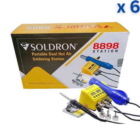 SOLDRON 8898 Portable Dual Hot Air Soldering Station