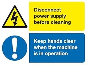 RJ Acrylic Board with UV Printed:Warning Mandatory Disconnect Power ...