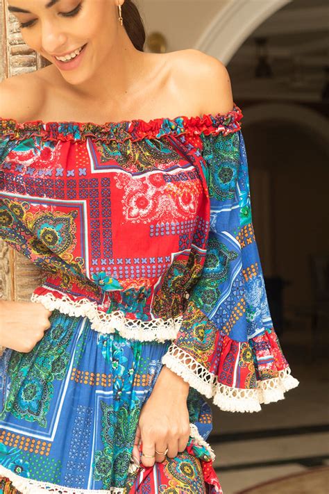 off shoulder skirt set