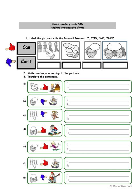 Can Model Verb Worksheet 的图像结果