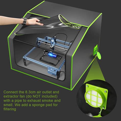 Buy SCULPFUN S9 Laser Engraver with Laser Engraver Enclosure, 90W ...
