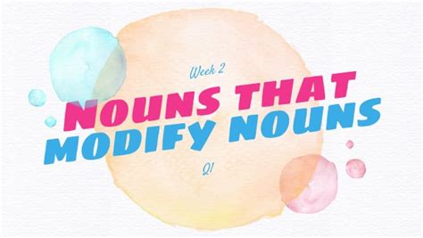 Image result for Modifying Nouns