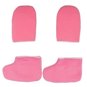 T.O.G. 2 Pairs Soft New Paraffin Wax Protection SPA Hand Foot Mitts ...