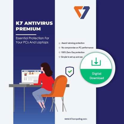 K7 Latest Version 1 PC 1 Year Anti-virus Compatible with Windows (Email ...