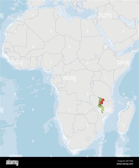 Republic of Malawi location on Africa map Stock Vector Image & Art - Alamy