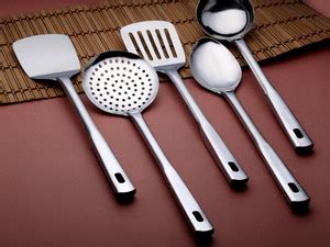 HOMFRO Premium Stainless Steel Kitchen Tools Set for Cooking, Set of 5 ...