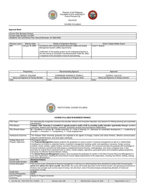 Image result for Finance Course Syllabus