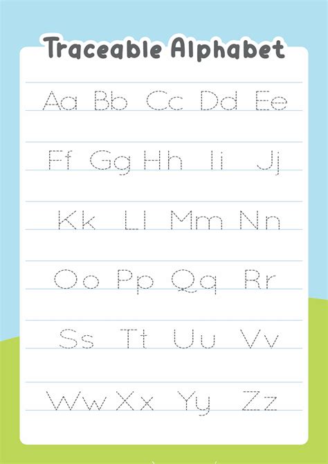 Printable Traceable Letters For Children