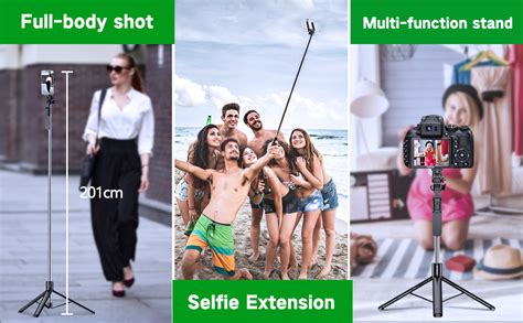Kinsound K8-2 Long Selfie Stick with Reinforced Tripod Stand, 79.1 ...