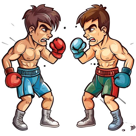 Boxing Match Cartoon 的图像结果