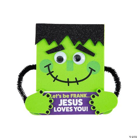 4 1/2" x 4 1/2" Religious Halloween Green Monster Magnet Craft Kit ...