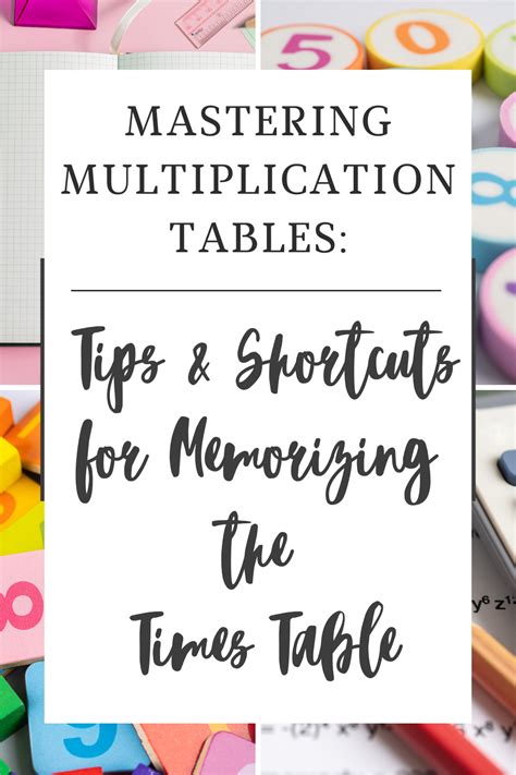 Image result for Memorizing Multiplication Table