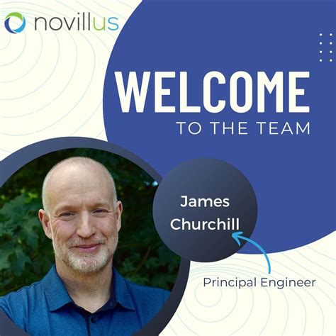 Thank you! I'm excited to be part of the Novillus team 🎉 | James Churchill