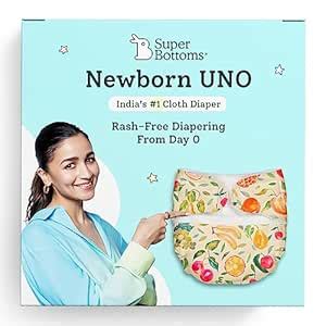 Buy SuperBottoms Newborn UNO Pack of 2 (1 Shell+1 Insert) - Washable ...