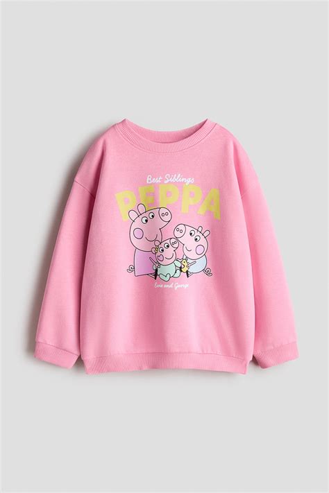圖案運動衫 - Pink/Peppa Pig - Kids | H&M