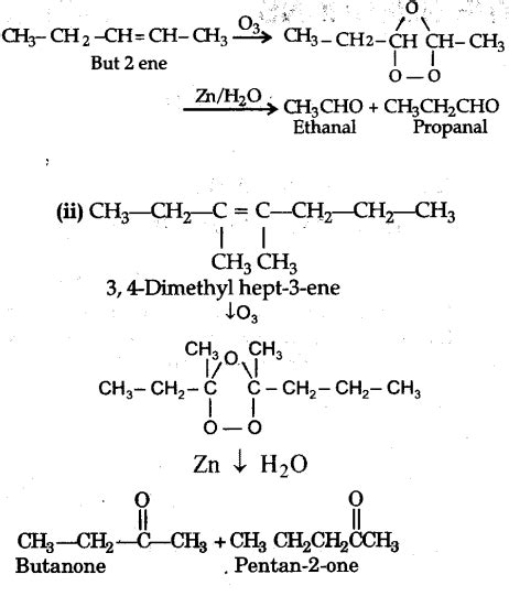 Write IUPAC names of the products obtained by the ozonolysis of the ...
