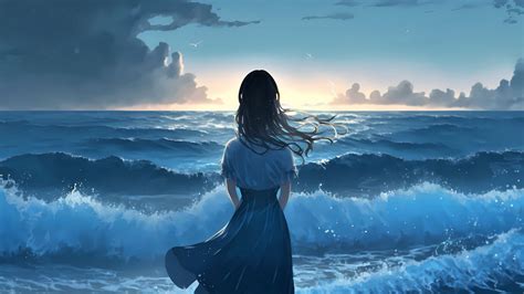 Anime Ocean Background