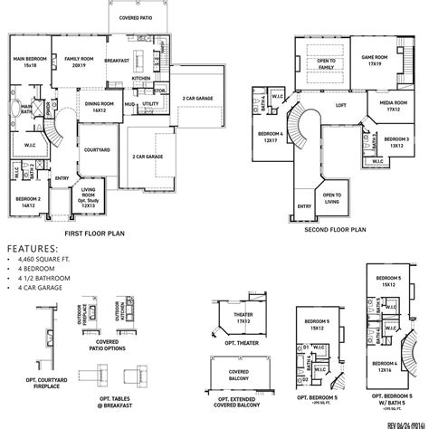 Villa Versailles Floor Plan by New Home Builder Newmark Homes