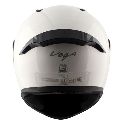 Vega Bolt White Helmet | Shop Helmets at BIKERSTORE.IN – BikerStore.in