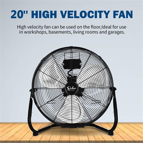 Buy Simple Deluxe 20 Inch 3-Speed High Velocity Heavy Duty Metal ...