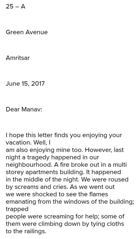 Write a letter to your pen friend outside the country describing the ...