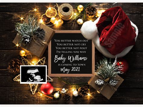 Christmas Card Pregnancy Announcements