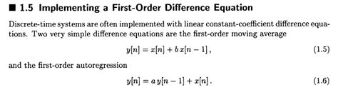 Image result for Difference Equation Signal Processing