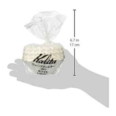 Kalita Волна 155 Бумага для фильтрации кофе, 100 штук, белая цена