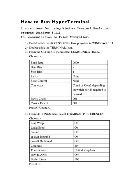 HyperTerminal Setup 的图像结果