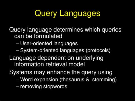 Image result for Types of Query Languages