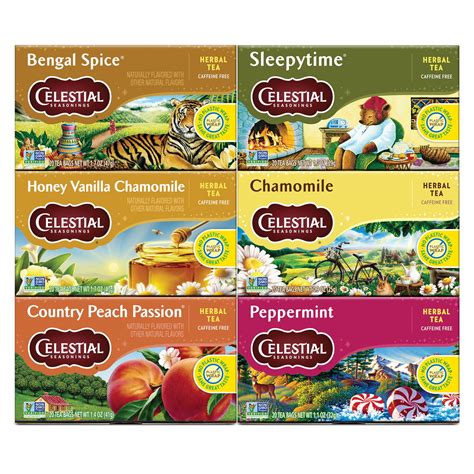 Celestial Seasonings Herbal Tea Variety Pack, Bengal Spice, Sleepytime ...