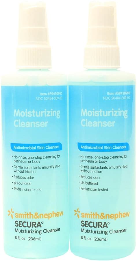 Smith and Nephew SECURA Moisturizing Antimicrobial Skin Cleanser 8oz ...