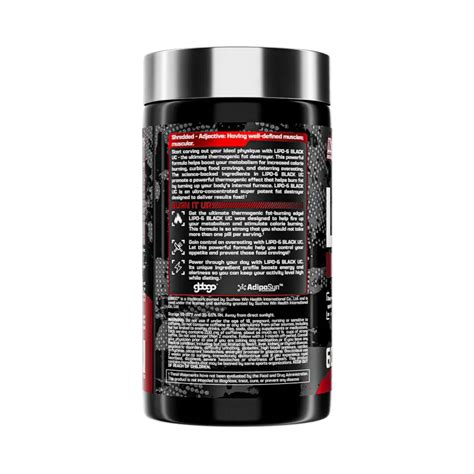 Nutrex Lipo 6 UC Black (60caps) - India's Leading Genuine Supplement ...