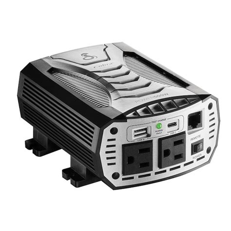 Cobra 500-Watt Power Inverter with Low Voltage Battery Cut Off and GFCI ...