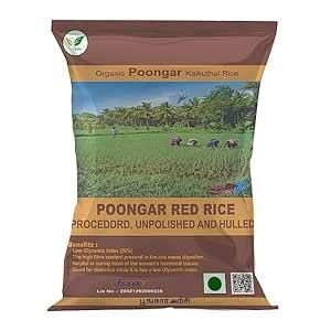 Iagrifarm Organic Poongar Rice - 2 KG - (Women Rice | Traditional Red ...