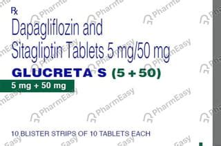 Glucreta S 5/50mg Strip Of 10 Tablets: Uses, Side Effects, Price ...