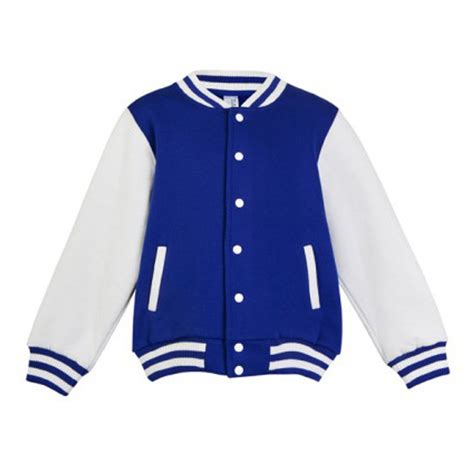 Kids & Babies Fleecy Varsity Jackets | Buy Blank Baby/Childrens ...