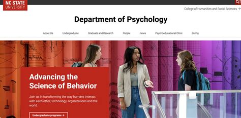 North Carolina State University Department of Psychology - The ...