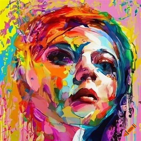 Abstract art piece on Craiyon