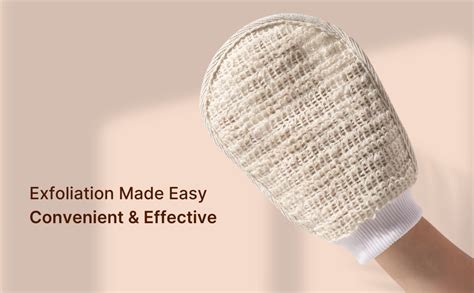 SuperGeneriX Ramie Bath Loofah & Mitt Set for Bathing (Pack of 2 ...