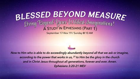 Blessed Beyond Measure!