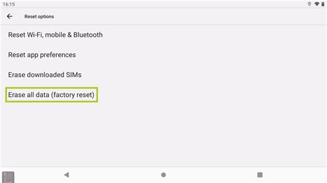 Image result for Factory Reset Android