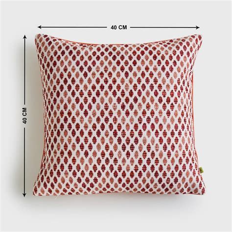 Buy Moonlight White Embroidered Cushion Cover - 40x40cm from Home ...