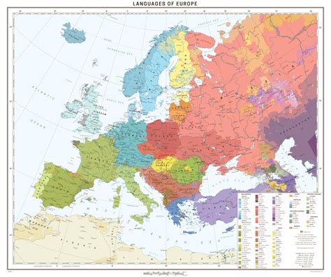 Language Family Map Europe - Kenjutaku