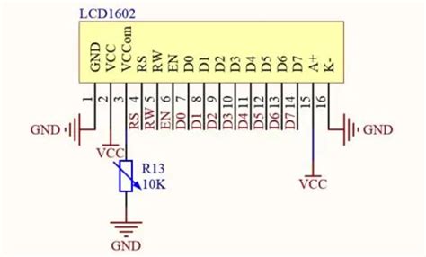 lcd1602引脚怎么接线 lcd1602引脚图及功能-与非网