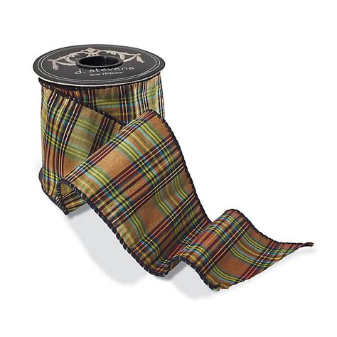 Fall Harvest Plaid Dupioni Ribbon | Frontgate