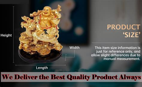 Buy GJ Feng Shui Laughing Buddha with Dragon Tortoise on Bed of Wealth ...