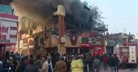 Chhattisgarh: Fire breaks out at SS Plaza in Korba, several shops ...
